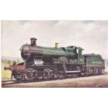 Great Western Railway City Class 4-4-0, 4107 Cineraria, of 1908. Scraped 1927, city of Truro 3440