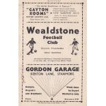 Wealdstone v Dulwich Hamlet 1937 February 20th Amateur Cup 3rd Round vertical crease very rusty