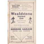 Wealdstone v Southall 1937 January 15th Athenian League Senior Section vertical fold rusty staples
