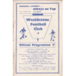 Wealdstone v Hayes 1938 February 26th Athenian League Senior Section vertical fold score and team
