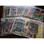 Chelsea FC Programmes 1990-91 Carton VG+/EX (58)
