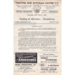 Tooting and Mitcham United FC v Wealdstone 1963 March 30th toned