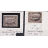 Australia (Tasmania) 1905 3d brown, variety white flaw in upper left on right ornament, BW T45, l/