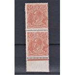 Australia 1930 5d Brown (SG103a) Pair, u/m