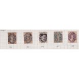 Australia (Tasmania) 1860-67 - a range of fine used with SG; 44, 45, 46, 47 postally used with 48 pu