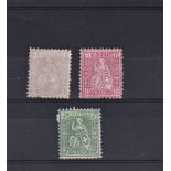 Switzerland 1862 SG 52, 62, 64 m/m. Cat £200+