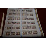 Great Britain 2008 James Bond Royal Mail Poster size Printing with uncut 12 Min Sheet, U/M Mint.