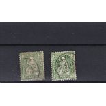 Switzerland 1863 SG 58 used x2 50c Michel 26. Cat £170