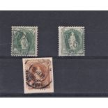 Switzerland 1882 SG 146B, 218, 154B fine used. Cat £75+