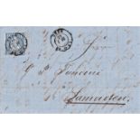 Switzerland 1866 folded letter cancelled 23/1/1866 Chur on SG 55 10 cents