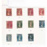 Australia (Tasmania) 1857-60 good range with 1d, SG25-29 (5), 2d SG31 & 32(2), 4d SG 35, 36, 37