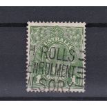 Australia 1928 1d Green (SG95b) Die II, Good used