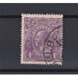 Australia 1921 4d Violet "Four Pence in thinner letters" ((SG 64b, BW 111(2)ha)), very fine used