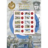 Great Britain 2012 Royal Flying Corps Centenary Royal Mail Stamp Sheet Signed Lt Commander I.
