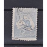 Australia 1915 6d Pale Ultra Marine "Substituted Cliché' SG 38a, B.W 19ea. Fine used, lightly