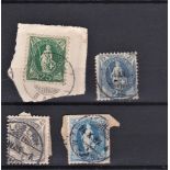 Switzerland 1882 SG 146B, 207, 209, 150B used. Cat £55