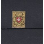 Switzerland 1850 Federal issue definitive SG 8, Switzerland 1850 Rayon II SG 10, Fine used 10r