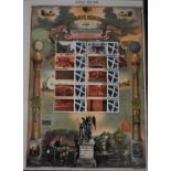 Great Britain 2009 Royal Mail Smiler's Masonic Register, 10x 1st Class blue and white, Limited