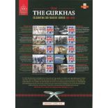 Great Britain Smiler's Sheet, The Gurkhas, Iconic sheet celebrating 200 years of Service 1815-