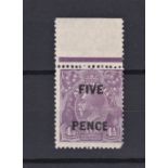 Australia 1930 5d on 4-1/2d 'Short £ of Pence' (BW125d) Unmounted Mint