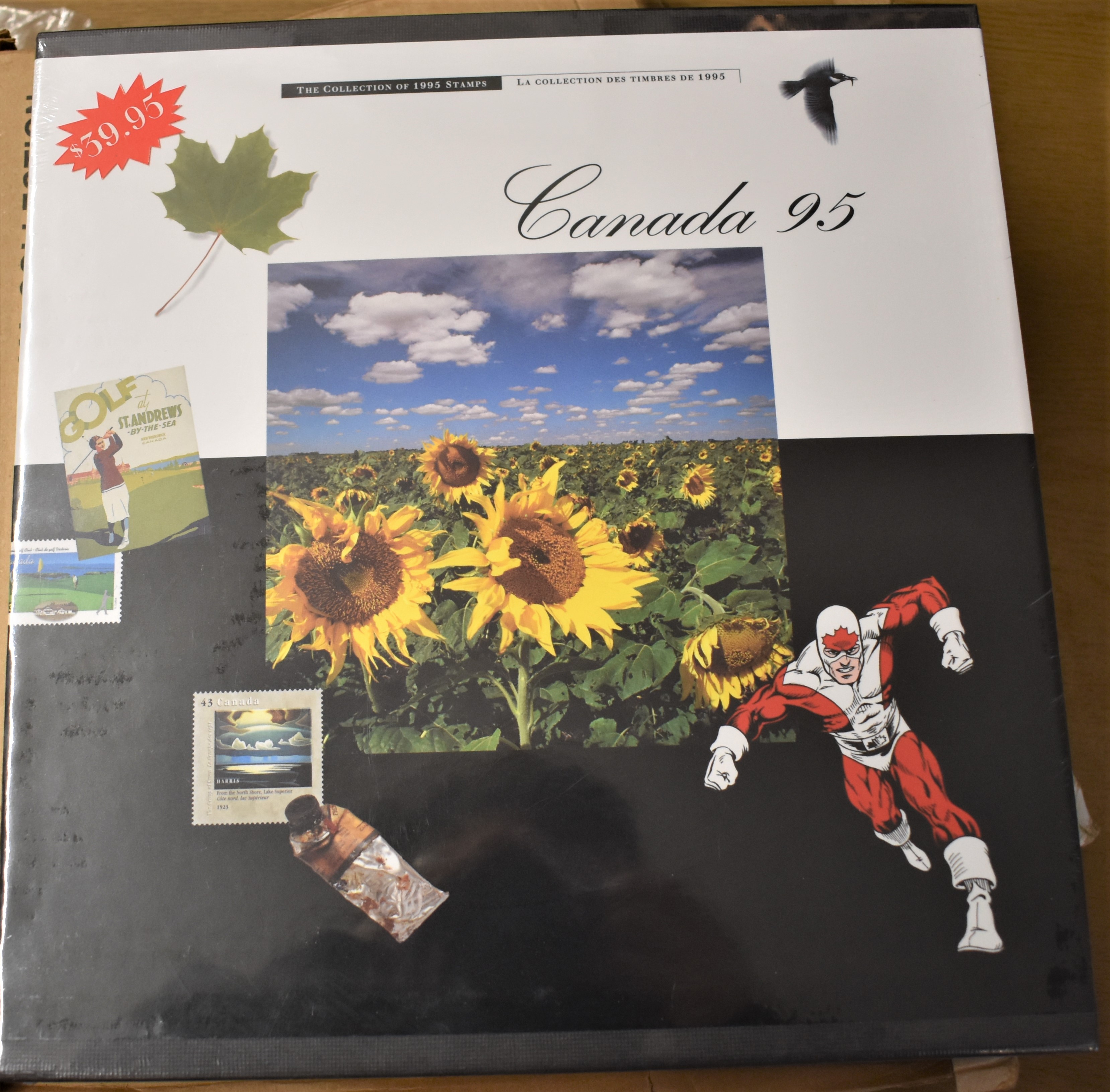 Canada 1992, 1993, 1994 and 1995 P.O. Yearbooks. Mint