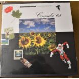 Canada 1992, 1993, 1994 and 1995 P.O. Yearbooks. Mint