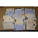 France 1850's/1860's intact correspondence (69 covers) much to Bordeaux and with details of Wine,