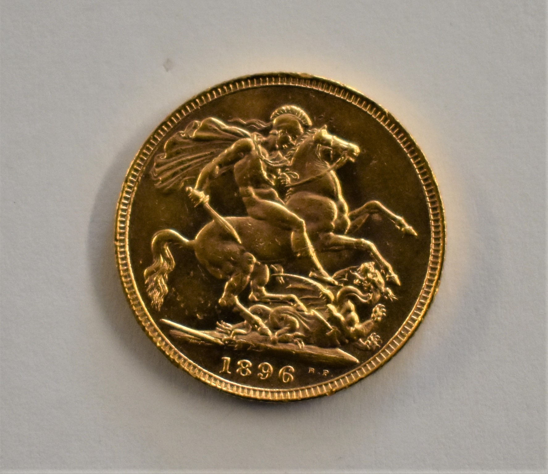 Gold 1896 Victoria old Head Sovereign, EF - Image 2 of 2