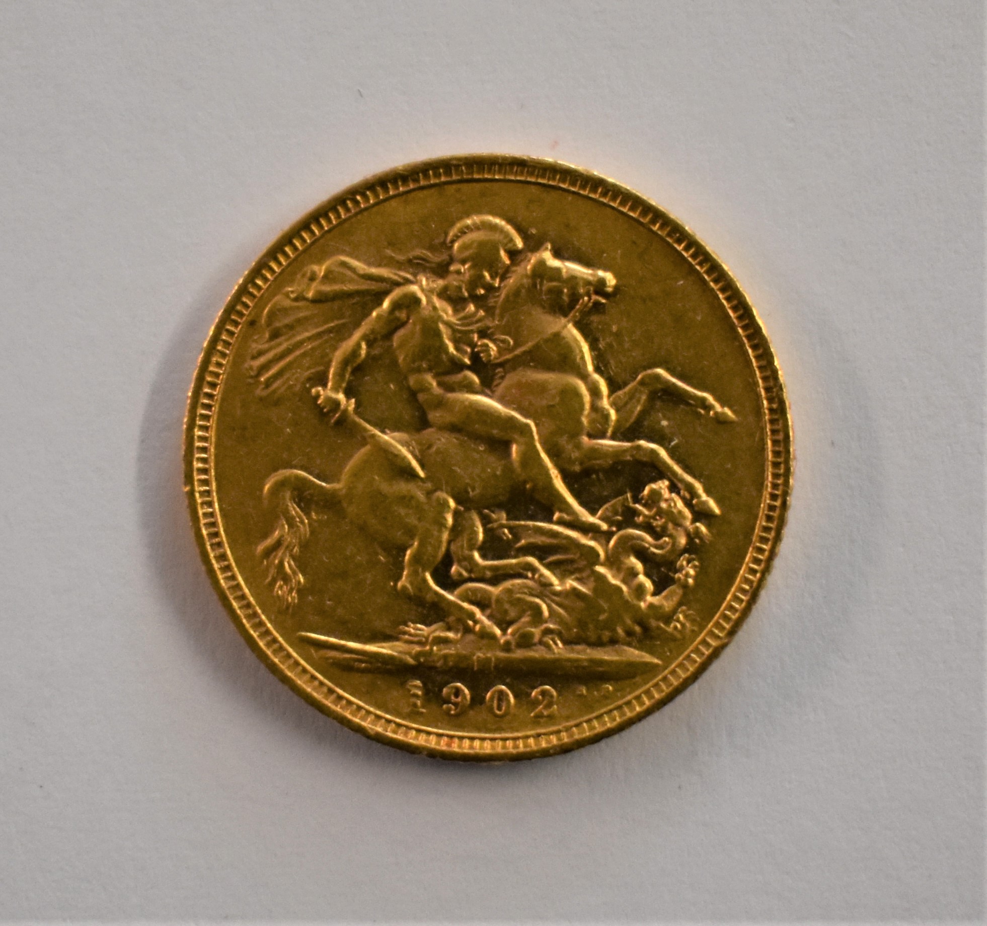Gold 1902 KEDVII Sovereign, GVF - Image 2 of 2
