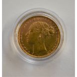 Gold 1884 Victoria Sovereign, AVF