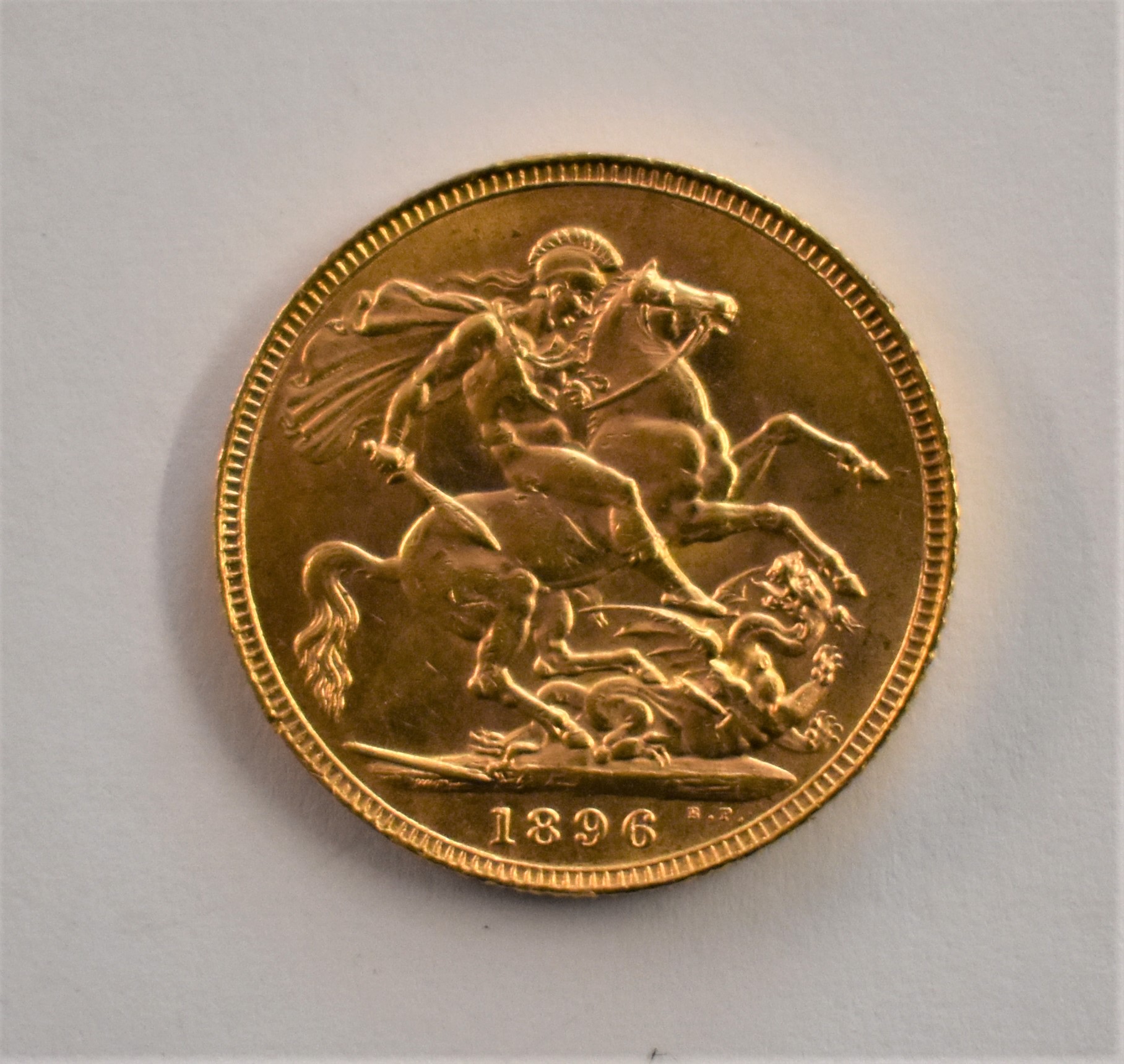 Gold 1896 Victoria old Head Sovereign, EF - Image 2 of 2