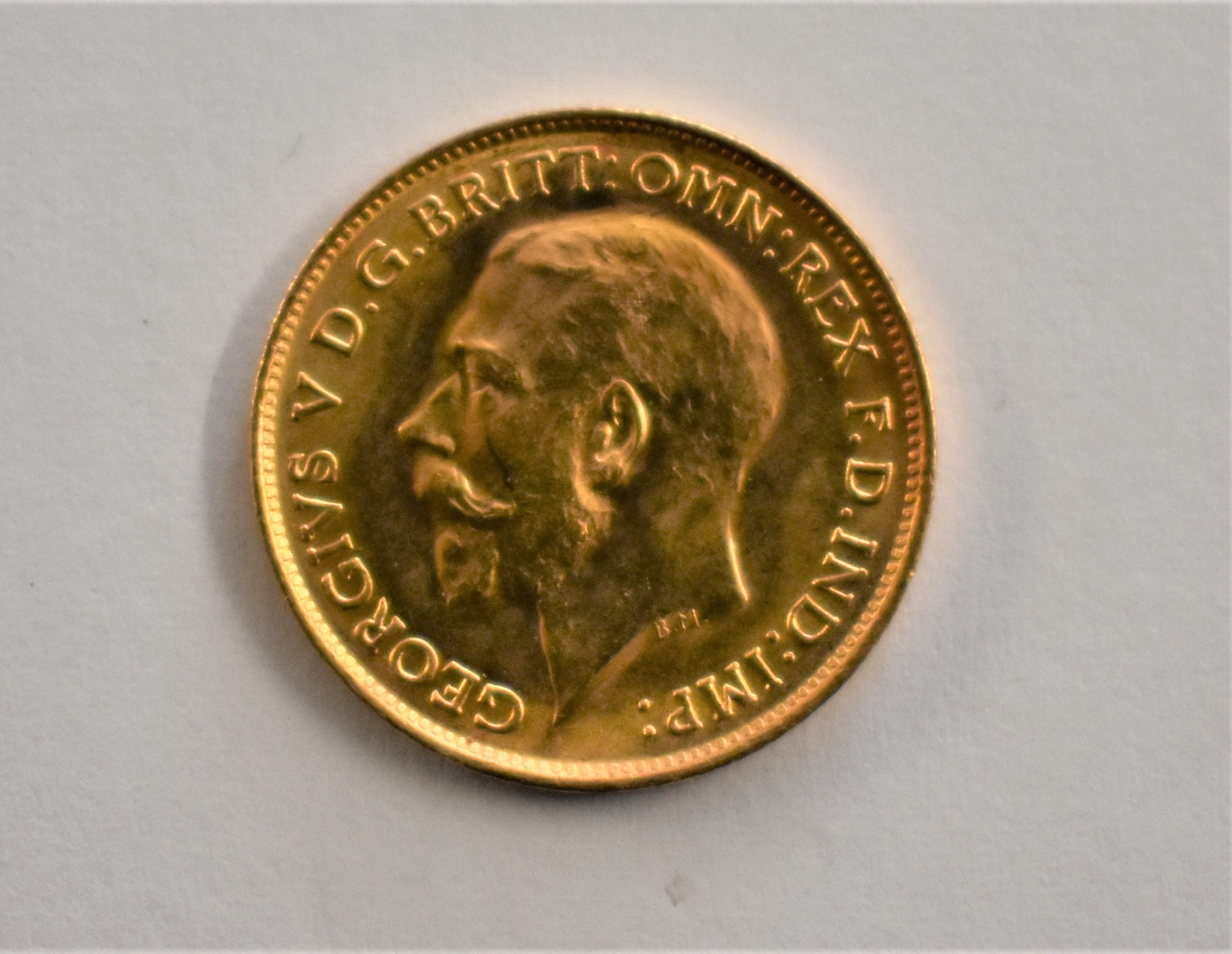 Gold Half Sovereign 1915 M, AUNC