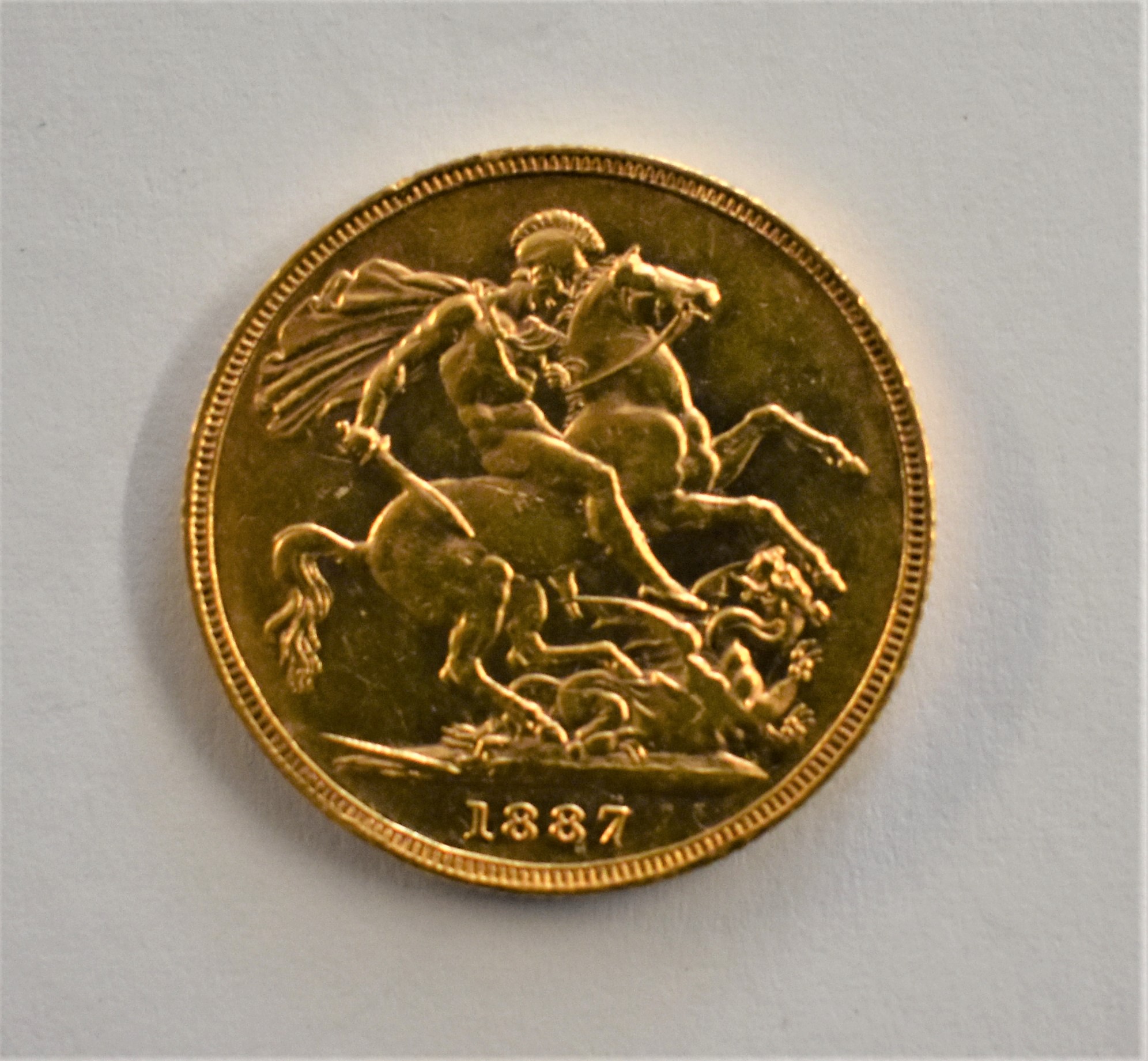 Gold 1887M Victoria Sovereign, NEF - Image 2 of 2