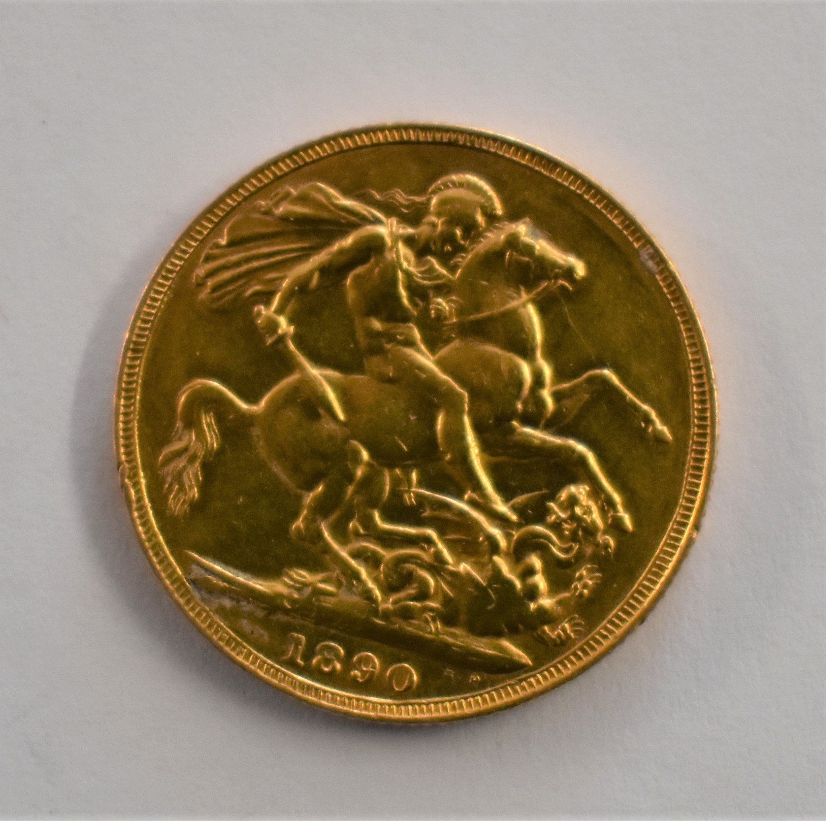 Gold 1890 Victoria Jubilee Head Sovereign, NEF - Image 2 of 2