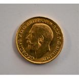Gold 1911 KGV Sovereign, EF