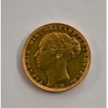 Gold 1886M Victoria Sovereign, EF