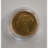 Gold 1884 Victoria Sovereign, AVF