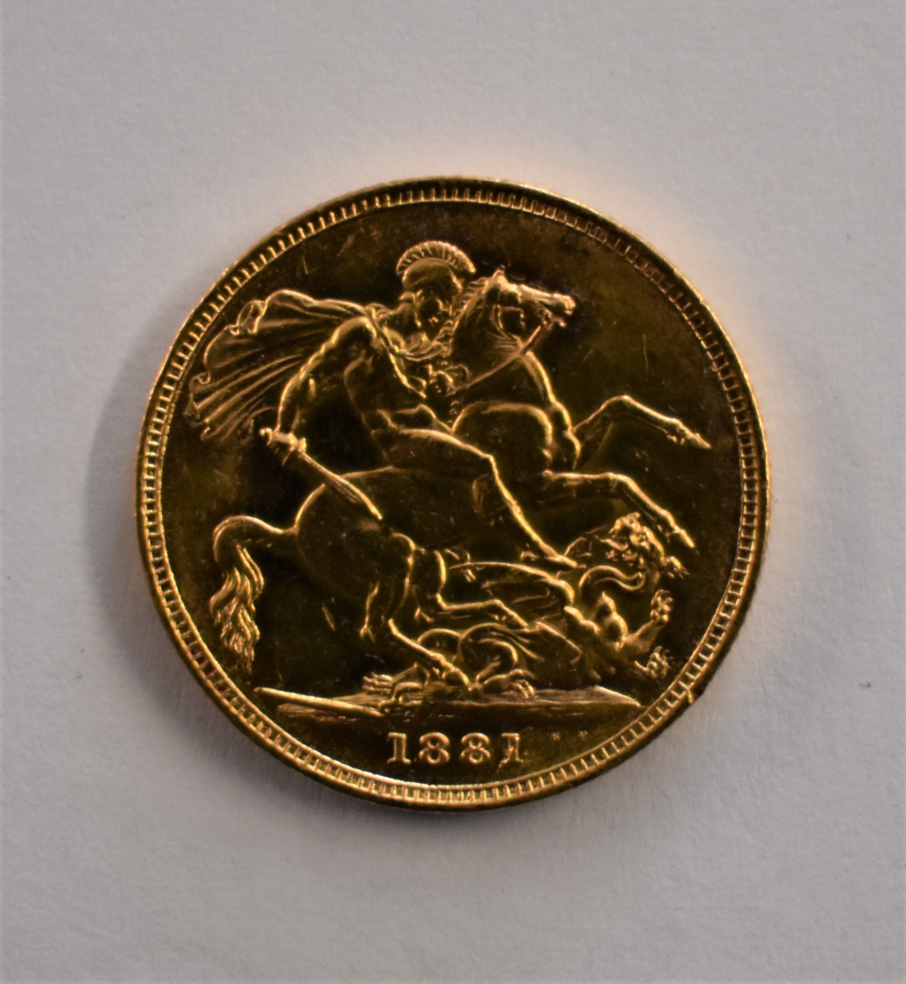 Gold 1881M Victoria Sovereign, NEF - Image 2 of 2