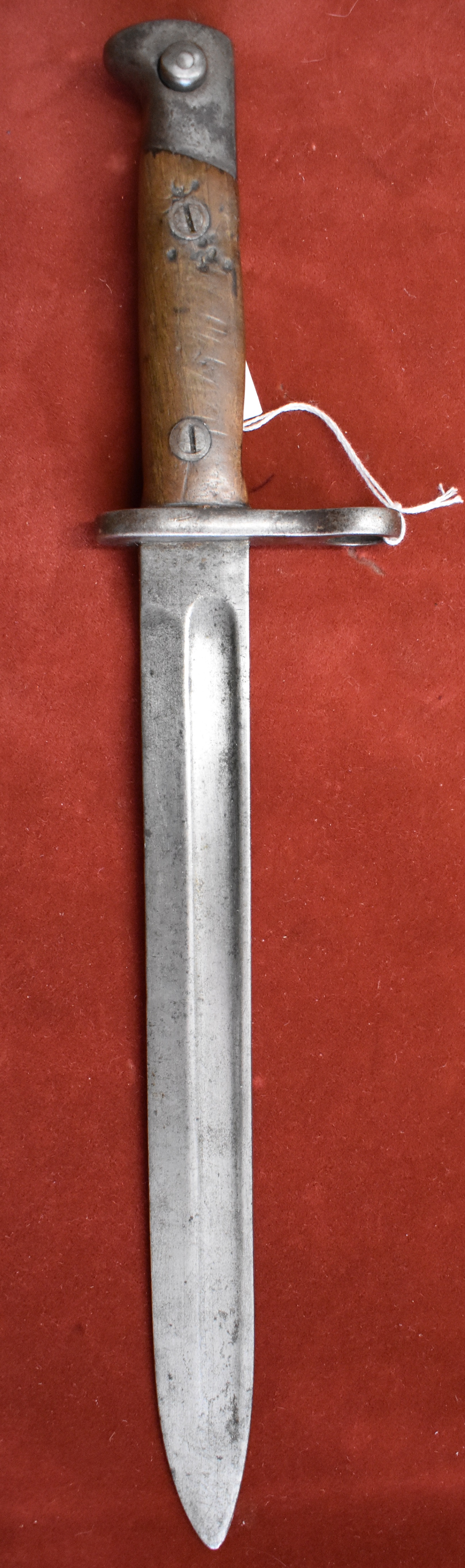 Spanish M1893 Mauser Bayonet, marked on the ricasso 'Simpson & Co, Suhl' and stamped 1409 on the