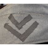 German Bundeswehr Army side cap with NCO Chevrons sewn on the side, label inside stamped "