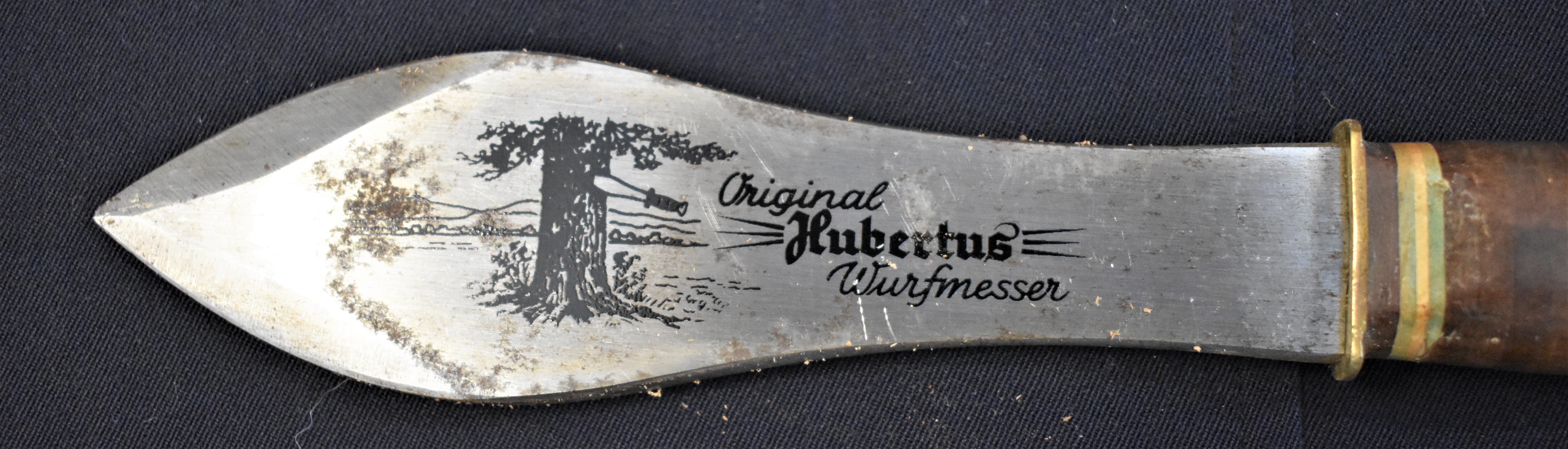 German 1960's Hubertus Wurfmesser throwing knife, Hubertus knives were all handmade in Solingen, - Image 3 of 5