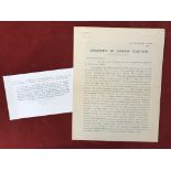 University of London Election: An Electoral Letter First edition, 1922
