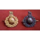 British WWII Royal Marines Cap Badge (Gilding metal, lugs), British Royal Marines Service Officers