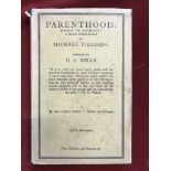 Parenthood by Michael Fielding with a introduction by H. G. Wells 1939 with D/W