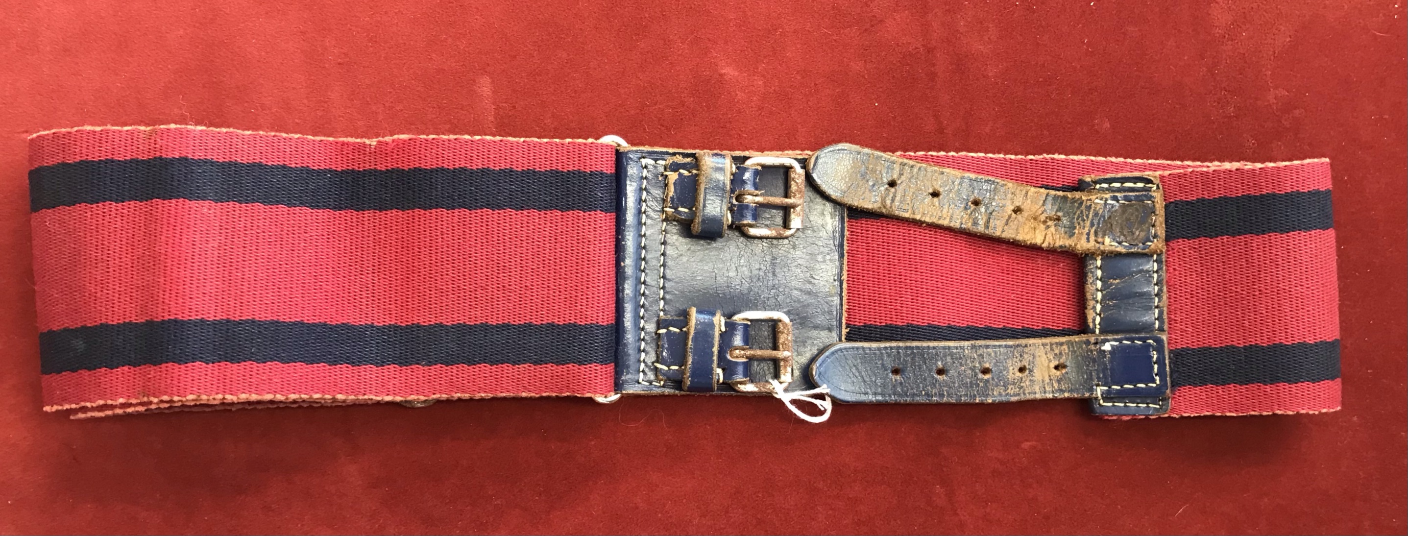 Corps of Royal Engineers Stable Belt with blue leather buckle fitting