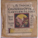 Christmas Carol Magic Lantern Slides (complete set of 12), the "Indcol" Coloured Optical Lantern