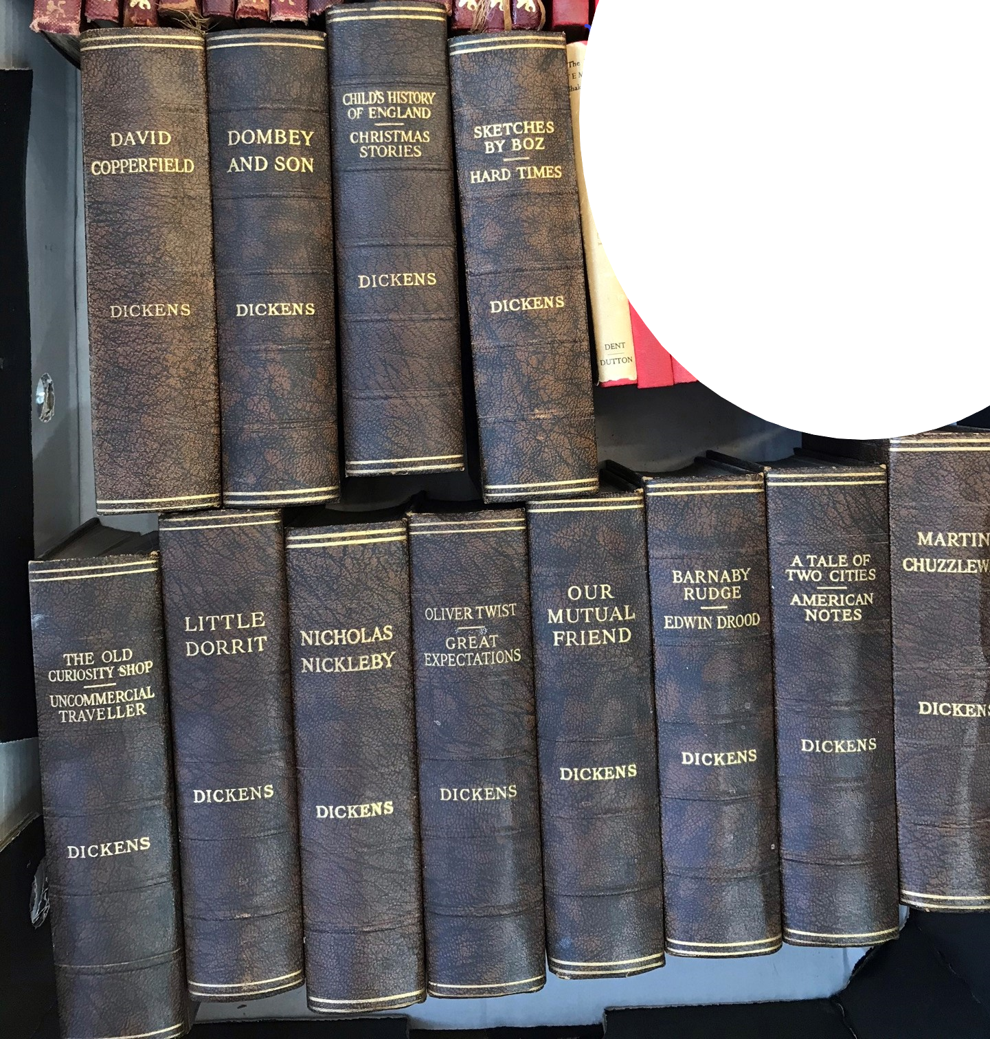 Fiction: Odhams set of Charles Dickens 12 books