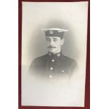 British WWI Royal Marine Light Infantry Corps RP Postcard, Portrait postcard named Corporal R. Bond.