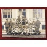 Army Service Corps Motor Transport Company 273 Football Team Group RP card, a fine card depicting