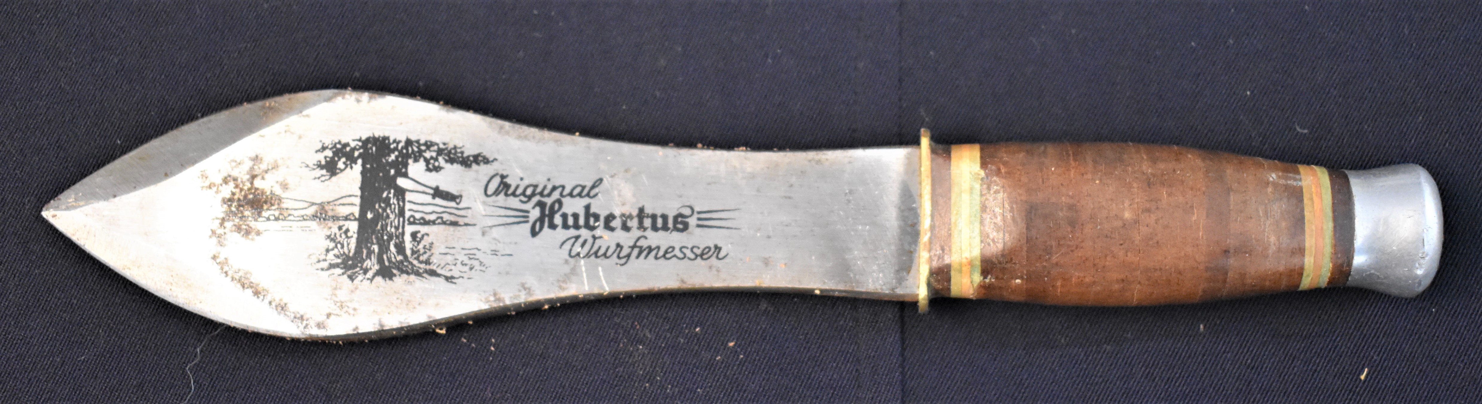 German 1960's Hubertus Wurfmesser throwing knife, Hubertus knives were all handmade in Solingen, - Image 4 of 5